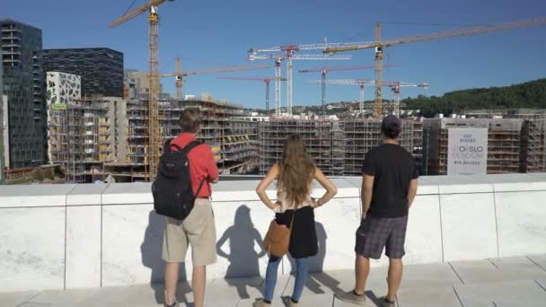 Construction d'une nouvelle zone résidentielle d'élite moderne — Video