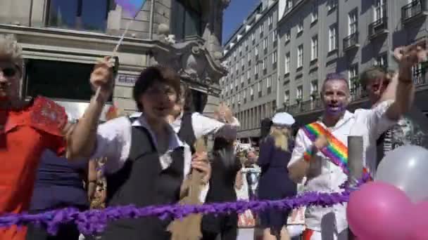 Парад гордости в Осло — стоковое видео