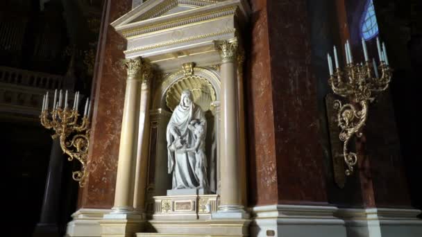 St Stephens Basilica Szent Istvan bazilika iç — Stok video