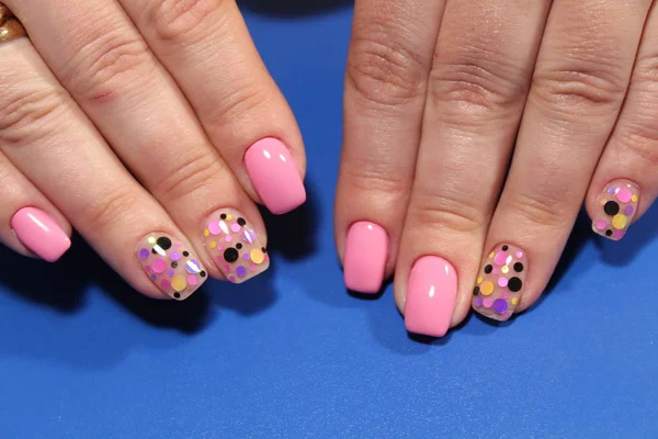 Jeugd Manicure Ontwerp Beste Nagels Gel Lak — Stockfoto