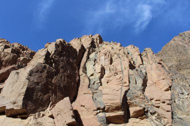 Güzel kanyon, Mısır'daki dağlar. Bir Sharm el-Sheikh