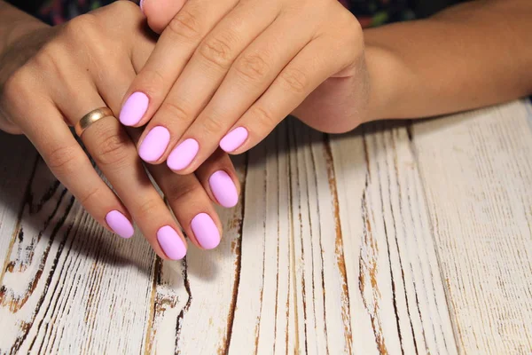 Manicure Rosa Sessuale Colore Migliore — Foto Stock