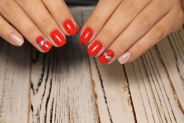 Unas Uñas Naturales Increíbles Manos Mujer Con Manicura Limpia — Foto de Stock