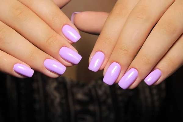 Beleza Das Unhas Naturais Perfeito Manicure Limpo — Fotografia de Stock