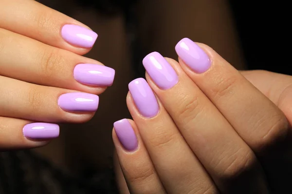 Seksuele Roze Manicure Mooie Vrouwelijke Handen — Stockfoto