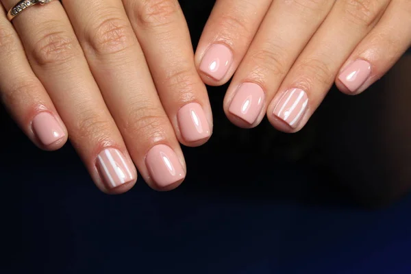 Manicure Moda Con Design Una Bella Texture — Foto Stock