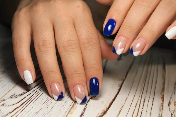 Jovens Manicure Design Melhores Unhas — Fotografia de Stock