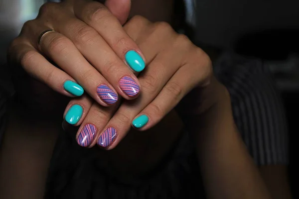 Beautiful Female Hands Beautiful Hand Perfect Nail — Stock Photo, Image