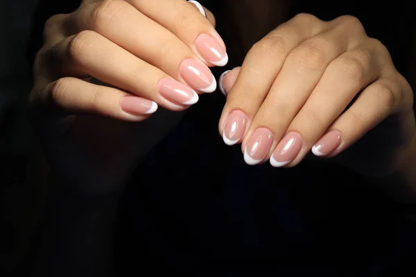 Jeugd Manicure Ontwerp Beste Nagels Gel Lak — Stockfoto