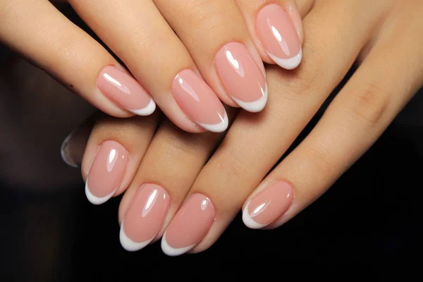 Jeugd Manicure Ontwerp Beste Nagels Gel Lak — Stockfoto