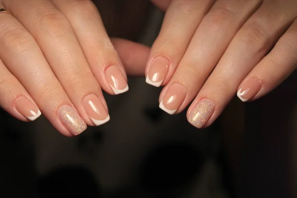 Manicure Moda Con Design Una Bella Texture — Foto Stock