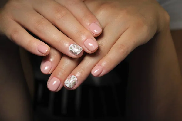 Youth Manicure Design Best Nails Gel Varnish — Stock Photo, Image