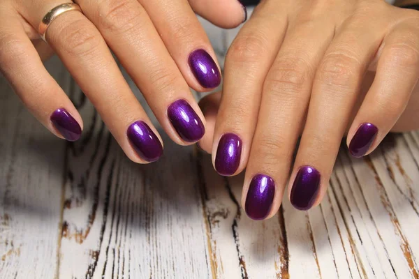 Manicured Nails Nail Polish Art Design Nail Polish Beauty Hands — Stock Photo, Image