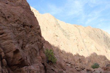 Güzel kanyon, Mısır'daki dağlar. Bir Sharm el-Sheikh