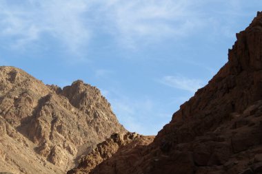 Güzel kanyon, Mısır'daki dağlar. Bir Sharm el-Sheikh
