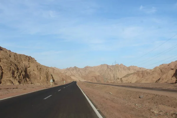 Mountain Road Hight Speed Drive Downhill — Stock Photo, Image