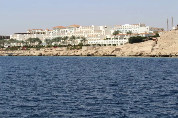 Vue Depuis Yacht Sur Côte Mer Rouge — Photo