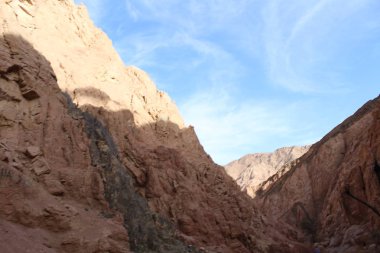 Sina Dağı 'nda şaşırtıcı gün doğumu, Mısır' da güzel şafak, dağdan güzel manzara