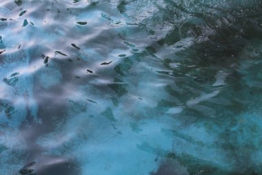 Mavi su dokusu dalgasını kapat