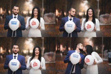 adam kız şakacı poz ile