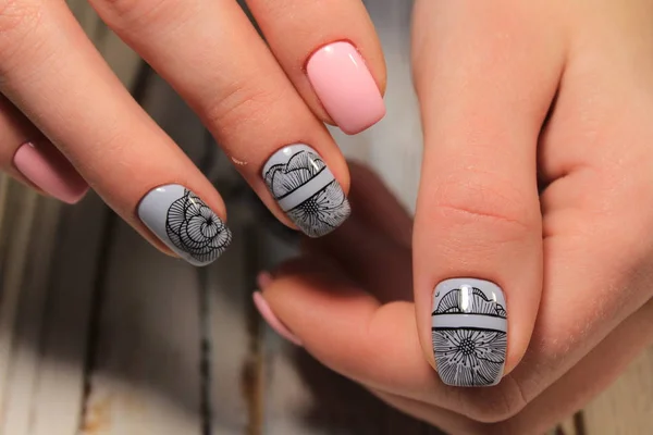 Jeugd Manicure Ontwerpen Beste Nagels — Stockfoto