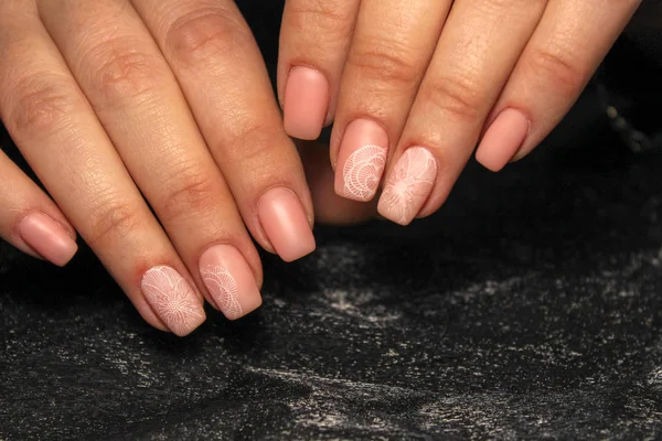 Seksowny Szary Manicure Tle Modny Tekstury — Zdjęcie stockowe