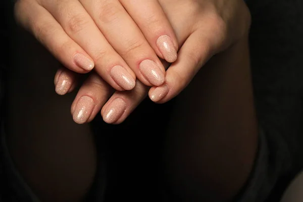 Abstracte Nieuwjaar Ontwerp Vrouwen Nagels Geïsoleerd — Stockfoto