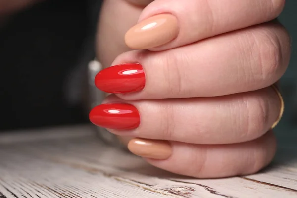 Bella Manicure Glamour Una Texture Alla Moda — Foto Stock