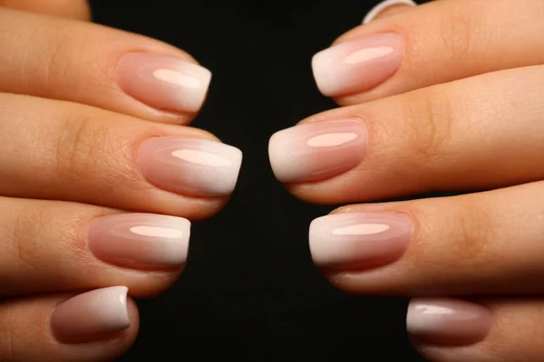 Sexy Grijze Manicure Achtergrond Van Een Trendy Textuur — Stockfoto