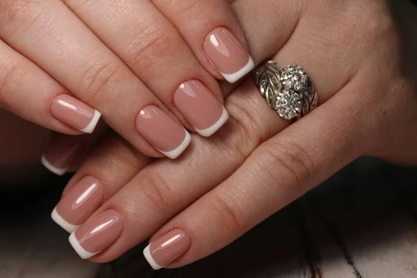 Młodzieży Manicure Projekt Najlepsze Paznokcie Kolaż — Zdjęcie stockowe