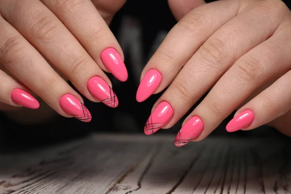 Glamoureuze manicure van nagels — Stockfoto