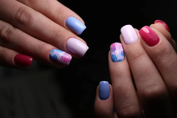 Glamorous manicure of nails — Stock Photo, Image