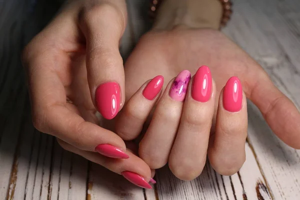 Manicure with long nails — Stock Photo, Image