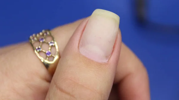 Manicure with long nails — Stock Photo, Image