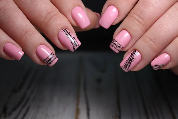 Stijlvol design van manicure — Stockfoto