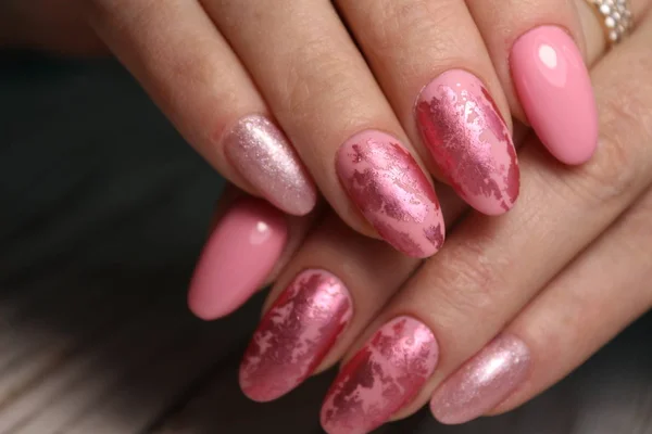 Fashion nails manicure — Stock Photo, Image