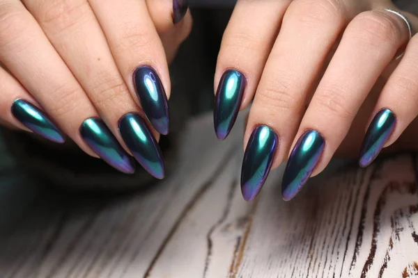 Fashion nails manicure — Stockfoto
