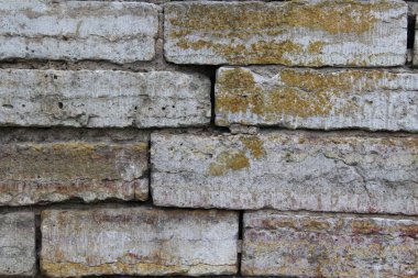 Tuğla, güzel bir duvar. İlginç taş arka plan.