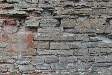 Tuğla, güzel bir duvar. İlginç taş arka plan.