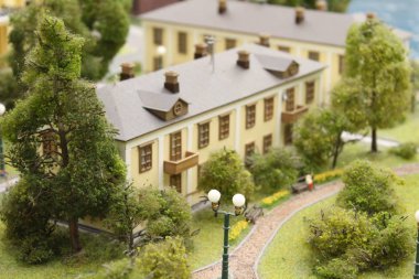 Küçük boyutlu oyuncak şehir, çok güzel