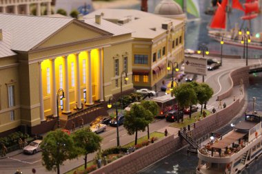 Küçük boyutlu oyuncak şehir, çok güzel