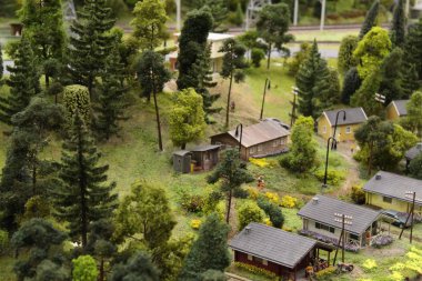 Küçük boyutlu oyuncak şehir, çok güzel