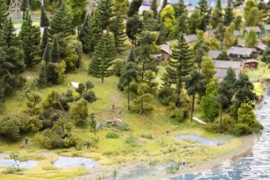 Küçük boyutlu oyuncak şehir, çok güzel