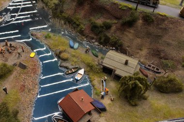 Küçük boyutlu oyuncak şehir, çok güzel