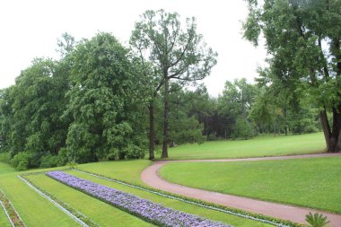 Eski, St. Petersburg'daki Catherine Park. Rusya