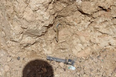 Farklı boyutlarda ve topraktaşlar, güzel arka plan.