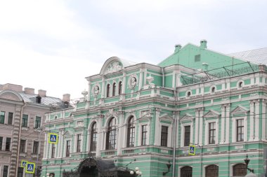 17 Temmuz. 2019. Saint-Petersburg, Rusya. Güzel eski şehir mimarisi