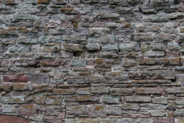 Zaman ve yağış tuğla duvar tarafından tahrip.