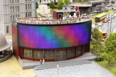 Küçük boyutlu oyuncak şehir, çok güzel