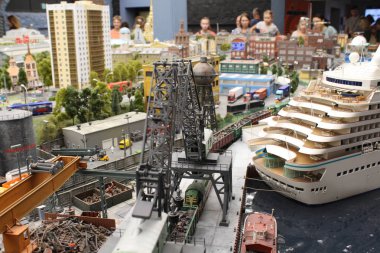 Küçük boyutlu oyuncak şehir, çok güzel